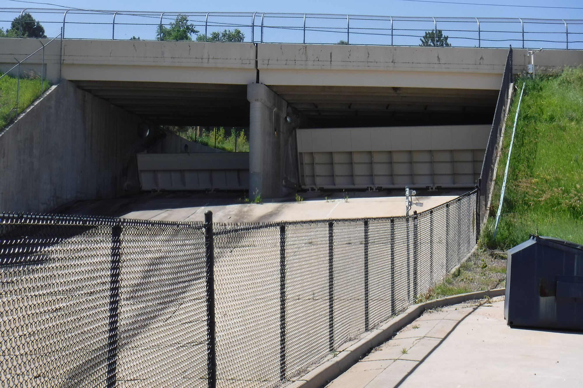 The dam on The dam on Maple Grove Reservoir