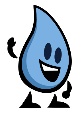 The mascot for A Day in the Life of a Drop